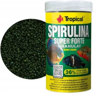 Tropical Spirulina Süper Forte Granül 100ml (60gr) – %36 Saf Spirulina İçerikli Bitkisel Yem
