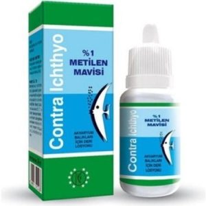 Contra Ichthyo Metilen Mavisi 30 ml – Akvaryum Dezenfektanı ve Yara Koruyucu