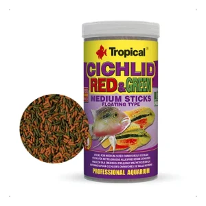 Tropical Cichlid Red & Green Medium Sticks 100gr Kovadan Bölme