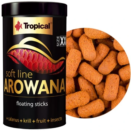Tropical Soft Line Arowana XXL 1000ml (320gr) – Arowana Türleri İçin Krill & Calanus İçerikli Yumuşak Premium Yem