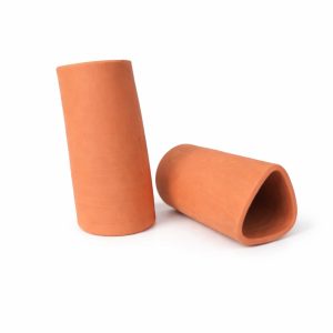 Üçgen Ağızlı Vatoz Küpü 12x5,6cm %100 Doğal Kil