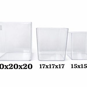 15x15x15 Mika Fanus – Şeffaf, Hafif ve Dekoratif Fanus