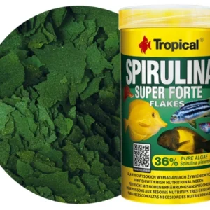 Tropical Spirulina Super Forte 250ml (50gr) – %36 Spirulina İçerikli Bitkisel Pul Yem