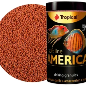 Tropical Soft Line America M 100ml (60gr) – Krill, Calanus, Sarımsak ve Omega 3-6-9 İçerikli Yumuşak Granül Yem