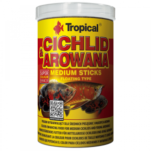Tropical Cichlid & Arowana Medium Sticks 1000ml 360gr