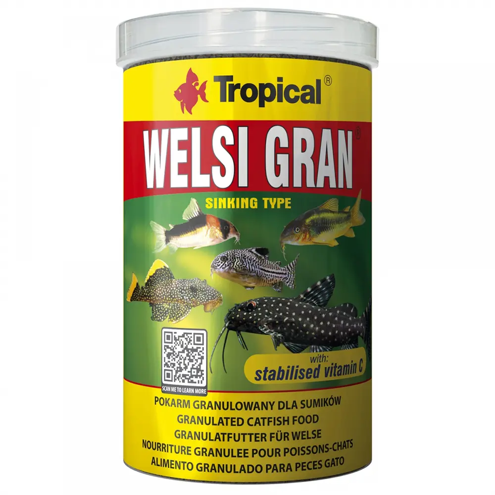 Tropical Welsi Gran 100ml 65gr Çöpçü Vatoz ve Diğer Dip Balıkları İçin C Vitaminli Yem