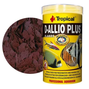 Tropical D-Allio Plus 100ml (20gr) – %30 Sarımsaklı Pul Balık Yemi