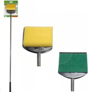 Liya Çift Taraflı Metal Saplı Silecek 55cm – Akvaryum ve Cam Yüzey Temizleyici