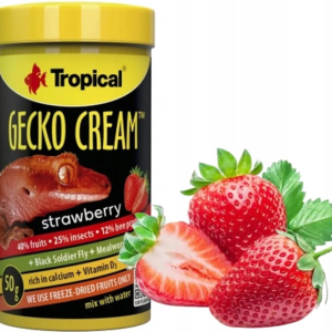 Tropical Gecko Cream Strawberry 100ml (50gr) – Çilek Aromalı Gekko Maması