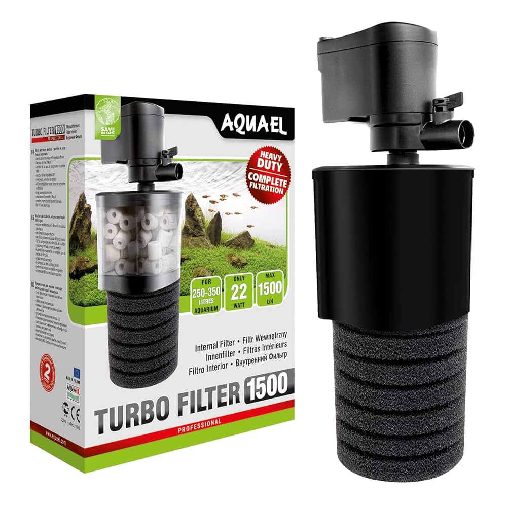 Aquael Turbo Filter 1500 – Yüksek Debili İç Filtre ve Gelişmiş Biyolojik Filtrasyon