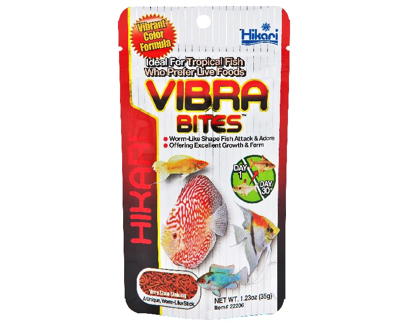 Hikari Vibra Bites 280gr Kan Kurdu Görünümlü Tropikal Balık Yemi